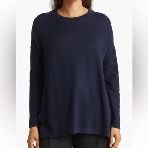 Griffen Wool & Cashmere Ballet Tunic Sweater Navy